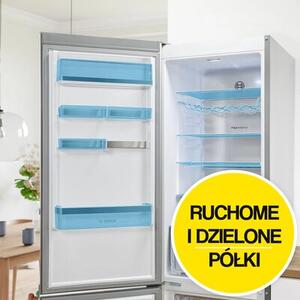 Lodówka BOSCH KGN49LBCF No frost 203cm Czarna