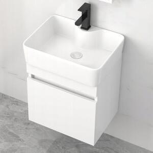 Umywalka Nablatowa Ceramiczna Stawiana Biała