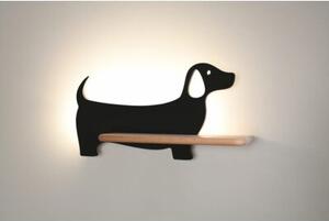 Kinkiet DOG jesne drewno LED 1x5W 250lm wym:18,5x36,5x12cm IP20 Candellux
