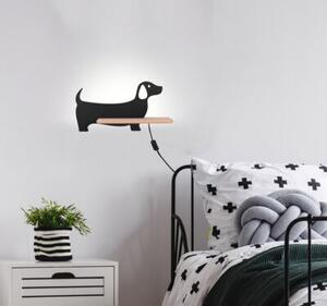Kinkiet DOG czarny LED 1x5W 250lm wym:18,5x36,5x12cm IP20 Candellux