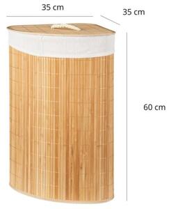 Kosz na pranie KOOPMAN KR9000020 58L Brązowo-biały