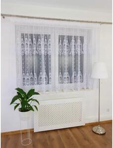 Firana z markizety z ornamentem w serca