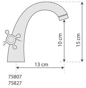 Bateria umywalkowa FALA Retro 1 75807 Czarny