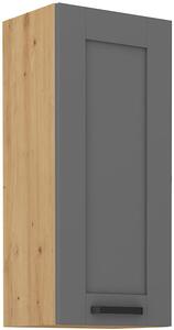Szafka kuchenna wisząca górna LUNA 40 G-90 1F Szary/Dąb Artisan