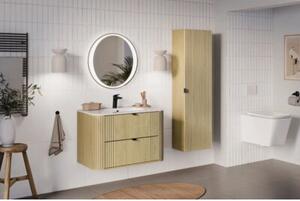 Szafka pod umywalkę OVALIA CREMONA 2S 80cm dąb cremona