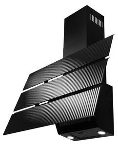 Okap kominowy Merido Moderno Glass Black 80 cm