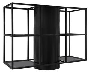 Okap wyspowy Tubo Cage Central Glass Black Matt 120 cm