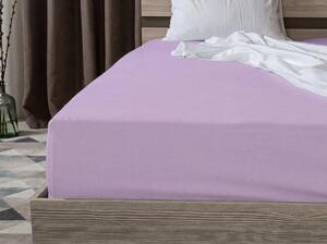 Prześcieradło Jersey BASIC jasnofioletowe 90 x 200 cm