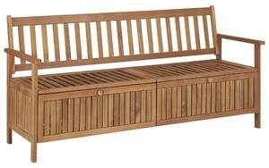 Drewniana ławka ogrodowa Canat 2X - brązowa