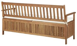Drewniana ławka ogrodowa Canat 2X - brązowa