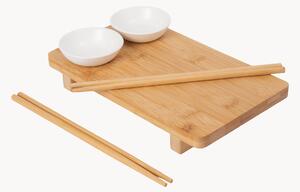Komplet do serwowania sushi z drewna bambusowego World of Flavours, 5 elem