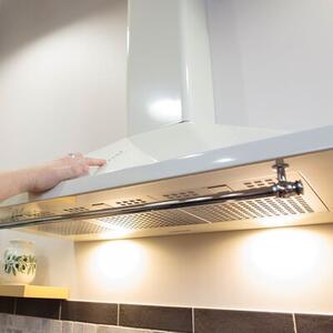 Okap VESTFROST VE-90RSABG BeÅ¼owy 745m3/h 66dB klasa A++