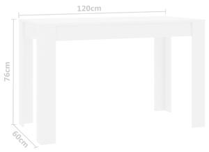 Biały stół na wysoki połysk – Sans