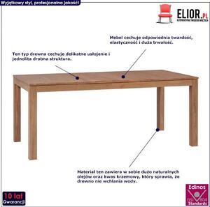 Stół z drewna tekowego Margos 4X – brązowy
