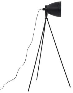 Czarna loftowa lampa trójnóg podłogowa z włącznikiem - EX109-Vella