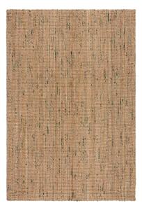 Zielono-naturalny dwustronny dywan z juty tkany ręcznie 120x170 cm Jute Boucle Green – Flair Rugs