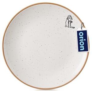 Talerz deserowy ceramiczny beżowy 20 cm
