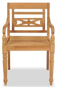 Zestaw drewnianych krzeseł ogrodowych - Kselia