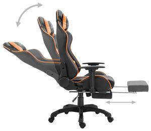 Pomarańczowy ergonomiczny fotel gamingowy - Triston