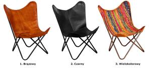 Brązowy tapicerowany fotel wypoczynkowy - Pelasi