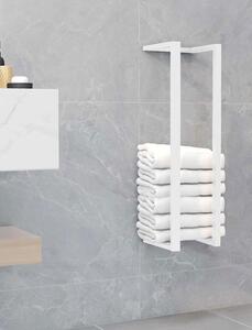 Biały nowoczesny stojak na ręczniki - Longi 4X