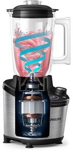 Blender kielichowy PHILIPS HR3760/00 Czarno-srebrny