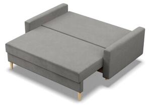 Sofa rozkÅadana, MILO, velvet, 152x92x92 cm, jasny szary | TYLETEGOTU