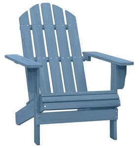 Krzesło ogrodowe Adirondack, lite drewno jodłowe, niebieskie