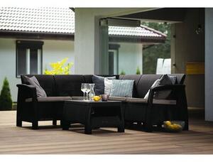 Zestaw mebli ogrodowych KETER Corfu II Relax Brown 258949