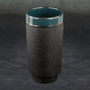 Wazon EUROFIRANY Hani 01 13 x 25 cm Czarno-zielony