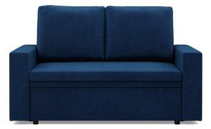 Sofa dwuosobowa, BLOM, velvet, 148x87x90 cm, granatowy | TYLETEGOTU