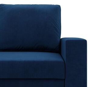Sofa dwuosobowa, BLOM, velvet, 148x87x90 cm, granatowy | TYLETEGOTU