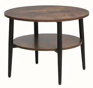 Stolik kawowy ELLA B 60x60 brÄ z rustykalny/czarny