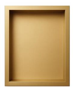 Półka łazienkowa wnękowa HYDROSAN IGA-GL-45X30X10 Złoty szczotkowany 45x30x10 cm
