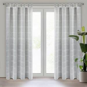 Firana gotowa EUROFIRANY Arcadia 140 x 250 cm Srebrny