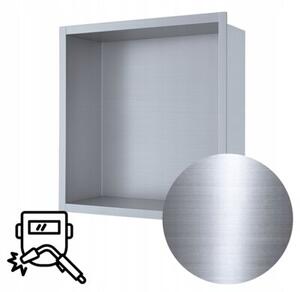 Półka łazienkowa wnękowa Estiva FALEZA Silver 30x30x10 cm srebrna 1 szt