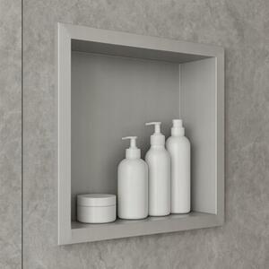 Półka łazienkowa wnękowa Estiva FALEZA Silver 30x30x10 cm srebrna 1 szt