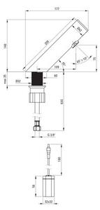Bateria umywalkowa DEANTE Sense BQR N28R Nero