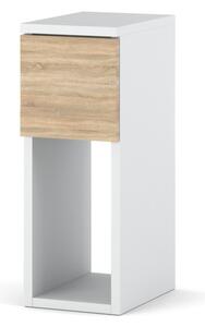 Szafka Nocna STIVMEBLE 1 Szuflada 20x30x55 cm BiaÅy DÄ b Sonoma