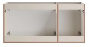 Szafka pod umywalkę nablatową BELLA CASHMERE 82-120-3D z blatem 120cm kaszmir