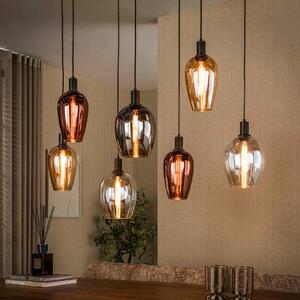 ZIJLSTRA Lampa wisząca szklana Amfora, możliwość ściemniania, multikolor, salon / jadalnia, szkło, skandynawski