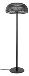 Grzejnik stojący Calenza, czarny, 200 cm, 3 stopnie, IP44 – Lucande Lucande, Calenza, czarny, metal, nowoczesny