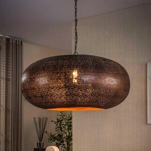 ZIJLSTRA Lampa wisząca Cielo, możliwość ściemniania, miedziany, salon / jadalnia, metal, antyczny