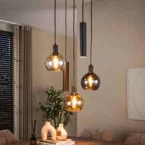 ZIJLSTRA Lampa wisząca szklana Tricolore, możliwość ściemniania, multikolor, salon / jadalnia, szkło, skandynawski
