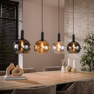 ZIJLSTRA Lampa wisząca szklana Sfera Tricolore, możliwość ściemniania, multikolor, salon / jadalnia, szkło, skandynawski