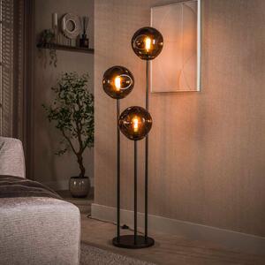 ZIJLSTRA Lampa stojąca Stellar, brązowy / rdzawy, salon / jadalnia, szkło, skandynawski