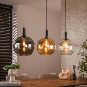 ZIJLSTRA Lampa wisząca szklana Sfera Tricolore, możliwość ściemniania, multikolor, salon / jadalnia, szkło, skandynawski