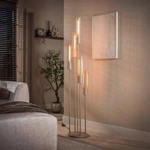 ZIJLSTRA Lampa stojąca Tube, kremowy / amber, salon / jadalnia, metal, skandynawski