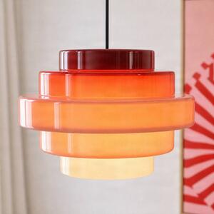 Lampa wisząca Filo ALDEX, możliwość ściemniania, czerwony, salon / jadalnia, szkło, skandynawski