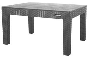 Zestaw mebli ogrodowych komplet technorattan sofa fotele stolik BAUERKRAFT kolor czarny